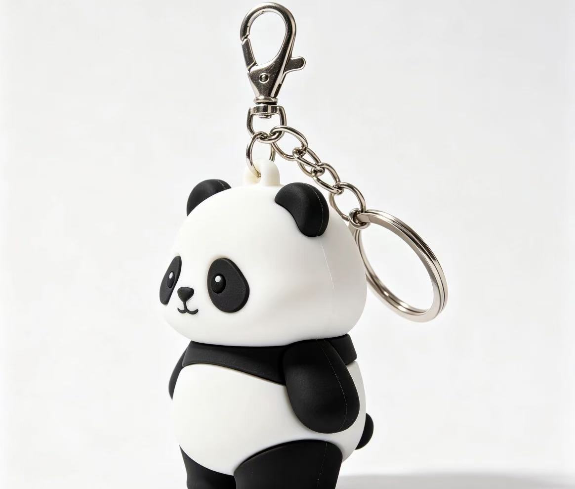 Cute Panda Bag Charm Keychain Decorative Pendant