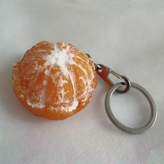 Simulation Fruit Bag Charm Keychain Decorative Pendant