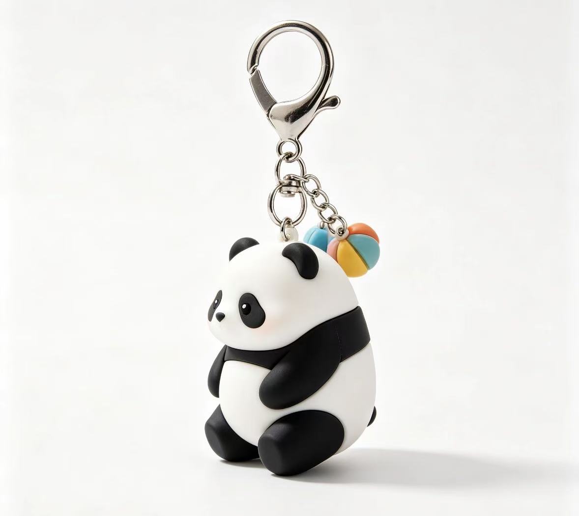 Cute Panda Bag Charm Keychain Decorative Pendant
