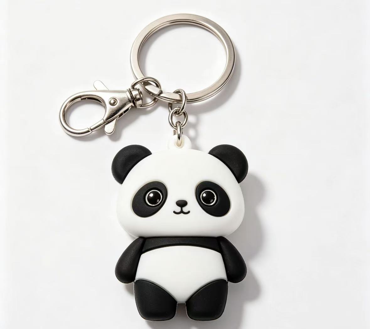 Cute Panda Bag Charm Keychain Decorative Pendant